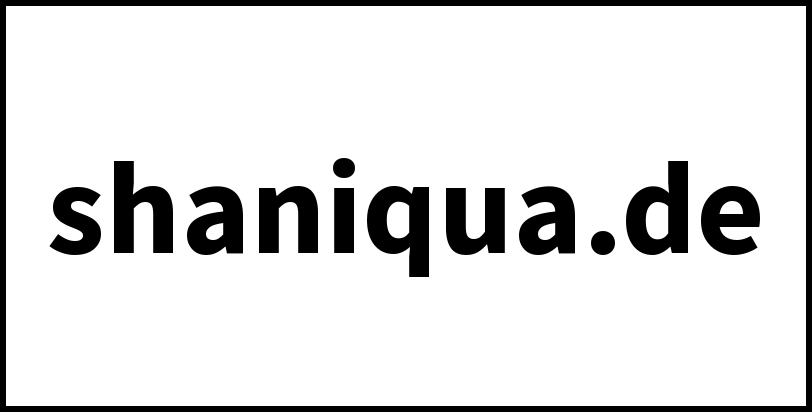 shaniqua.de