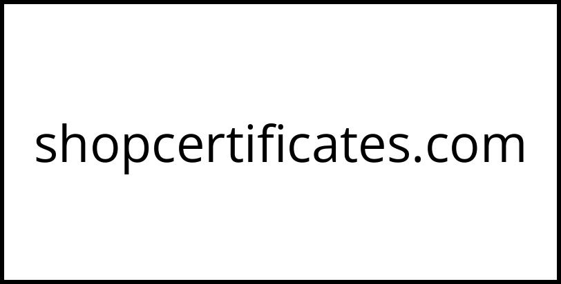 shopcertificates.com