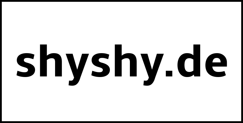 shyshy.de