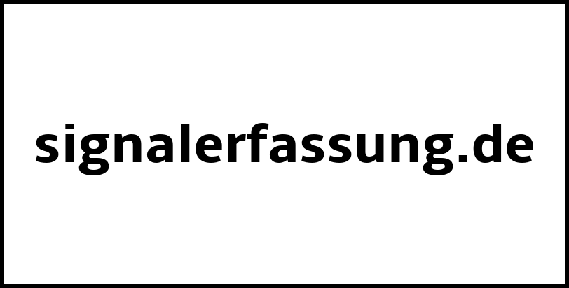 signalerfassung.de