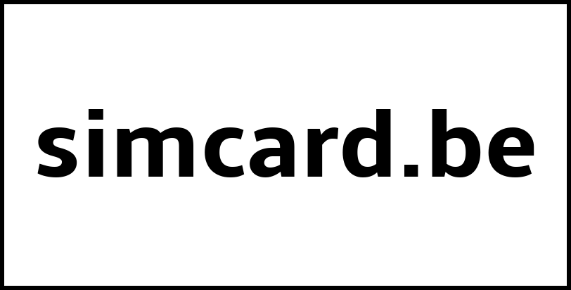 simcard.be