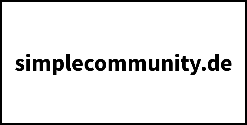 simplecommunity.de