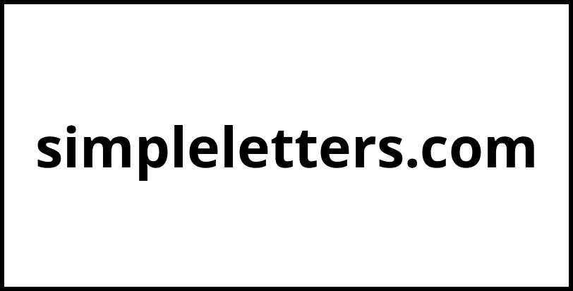 simpleletters.com