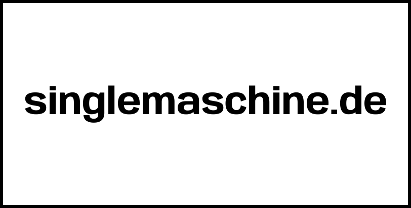 singlemaschine.de