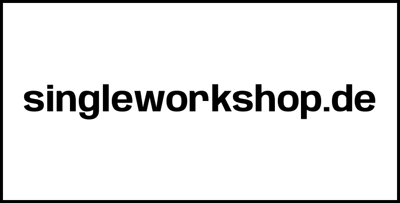 singleworkshop.de