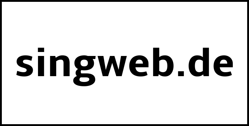 singweb.de