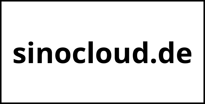 sinocloud.de