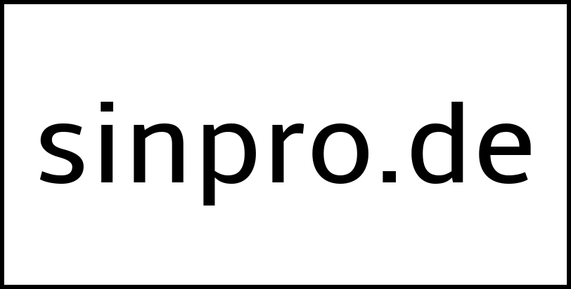 sinpro.de