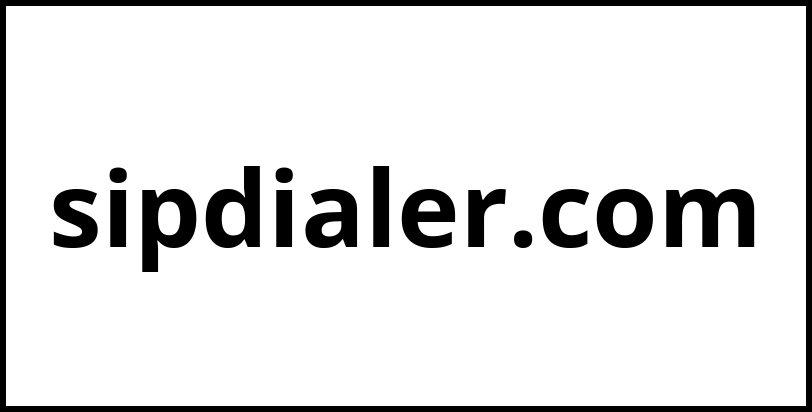 sipdialer.com