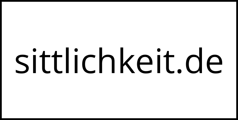 sittlichkeit.de