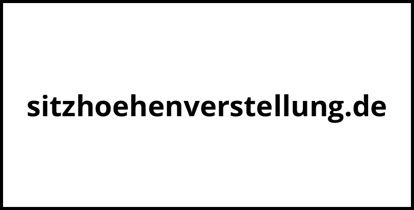 sitzhoehenverstellung.de