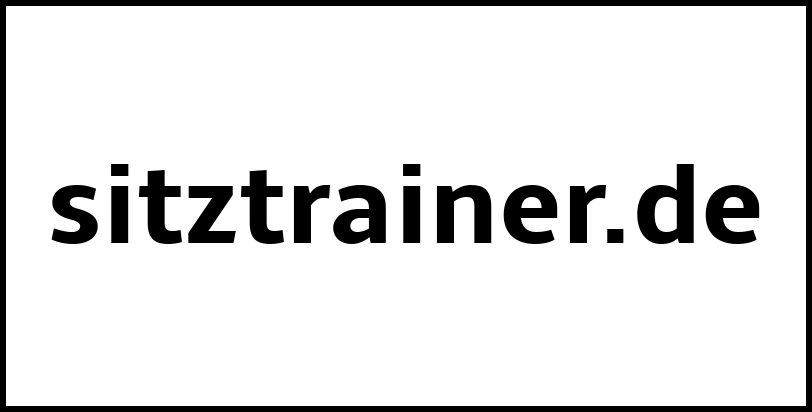 sitztrainer.de