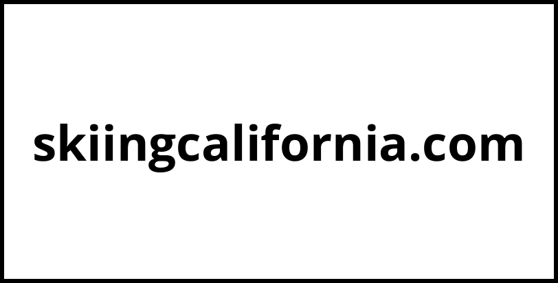 skiingcalifornia.com