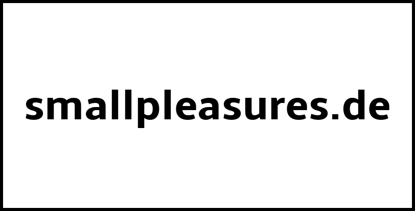 smallpleasures.de