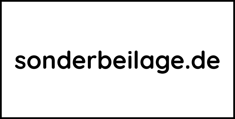 sonderbeilage.de