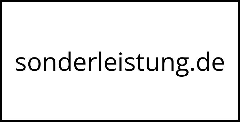 sonderleistung.de