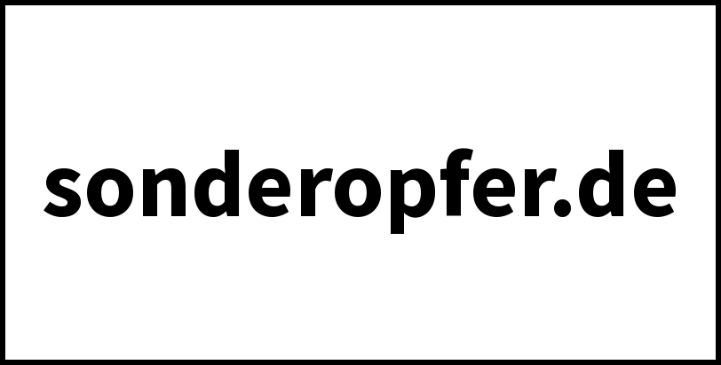 sonderopfer.de