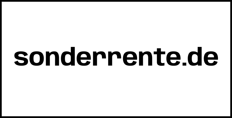 sonderrente.de