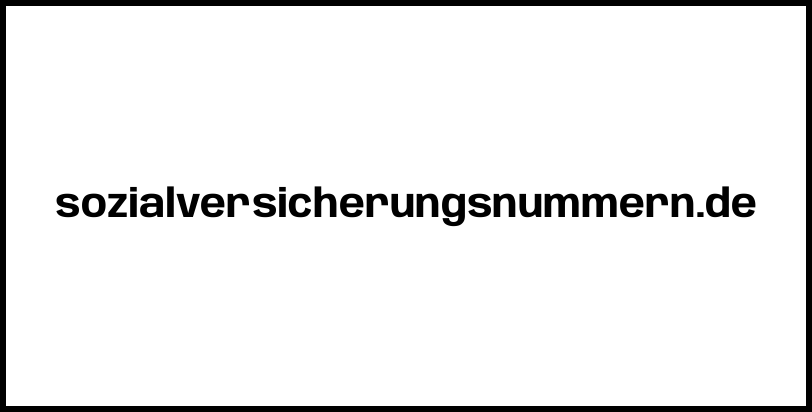 sozialversicherungsnummern.de