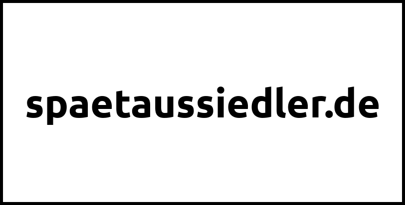 spaetaussiedler.de