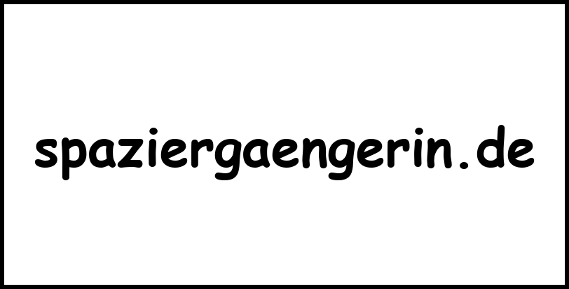 spaziergaengerin.de