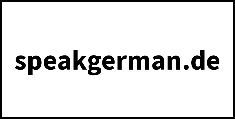 speakgerman.de