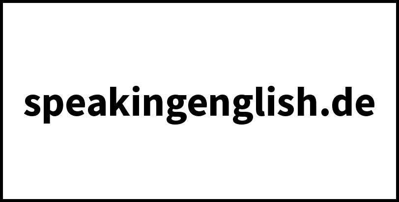 speakingenglish.de