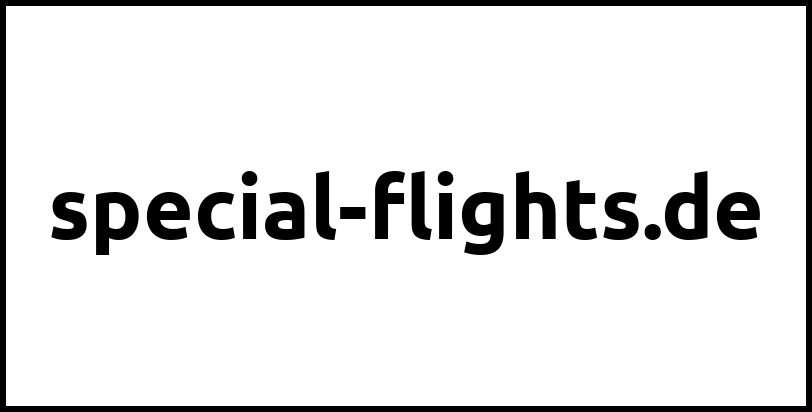 special-flights.de