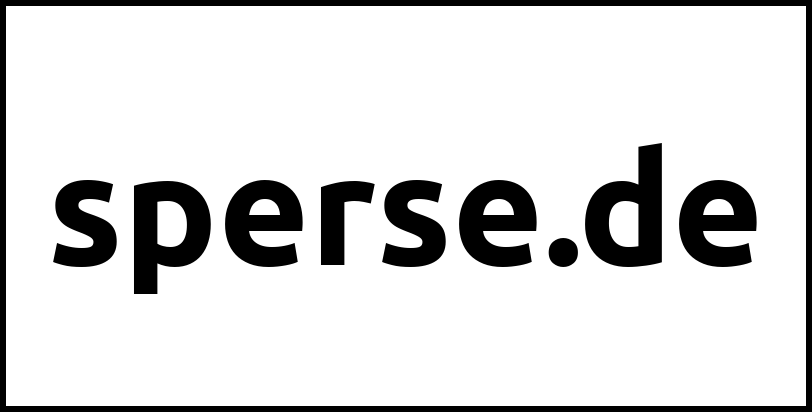 sperse.de