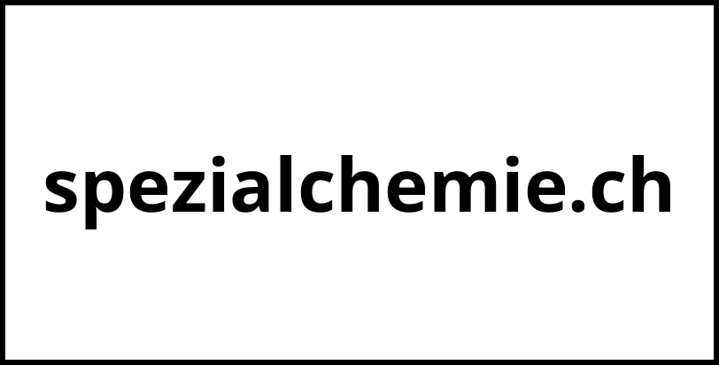 spezialchemie.ch