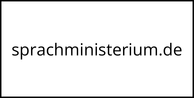 sprachministerium.de