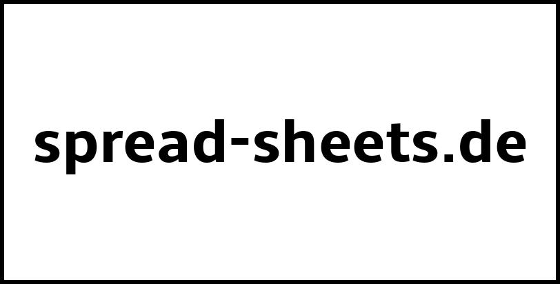 spread-sheets.de