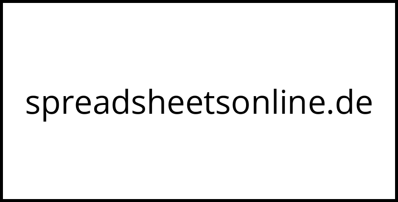 spreadsheetsonline.de