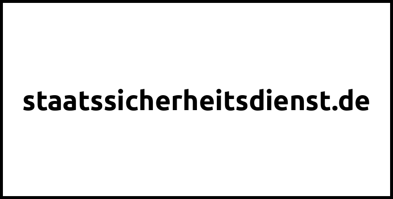 staatssicherheitsdienst.de