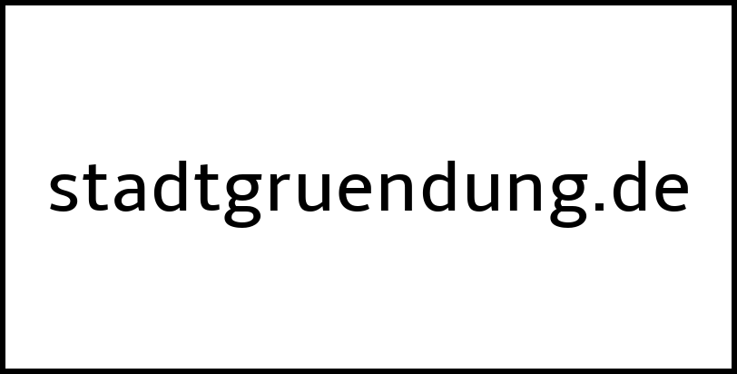 stadtgruendung.de