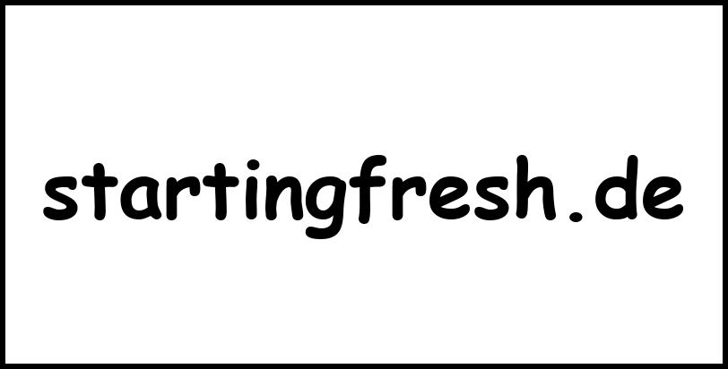 startingfresh.de