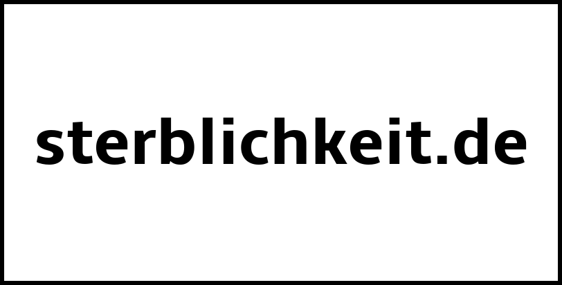 sterblichkeit.de