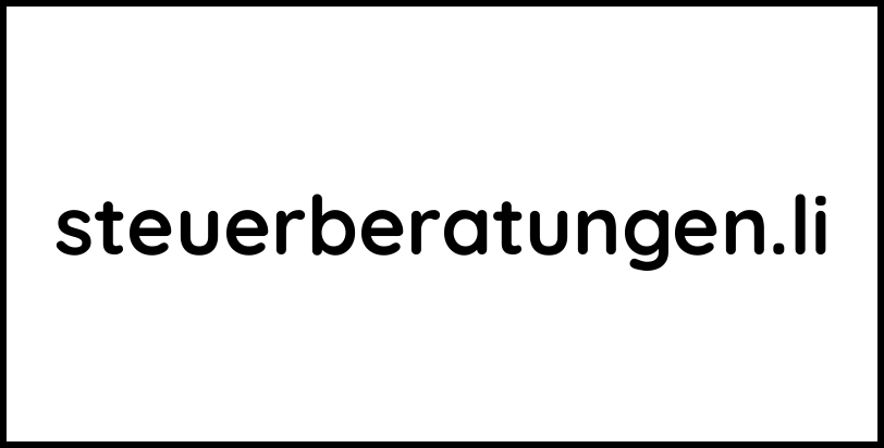 steuerberatungen.li