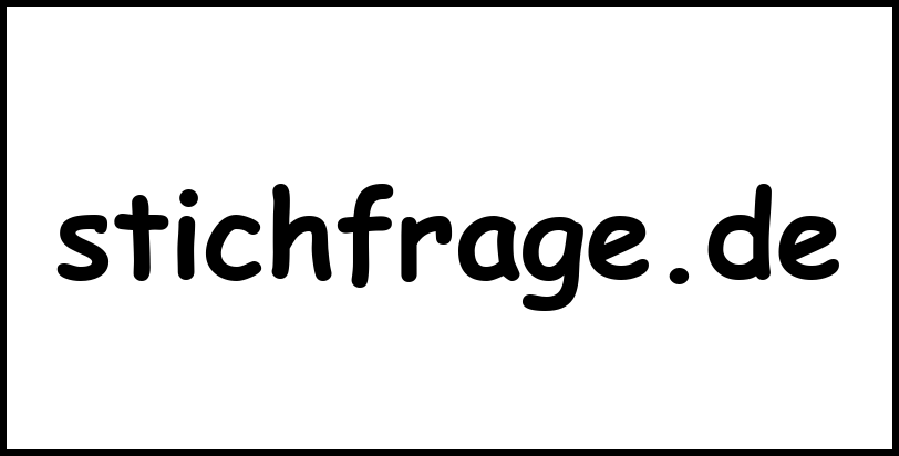 stichfrage.de