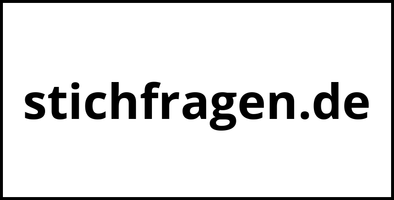 stichfragen.de