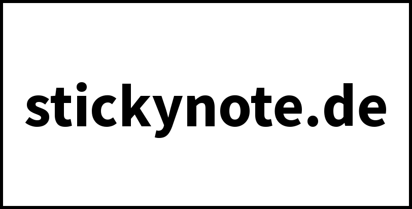 stickynote.de