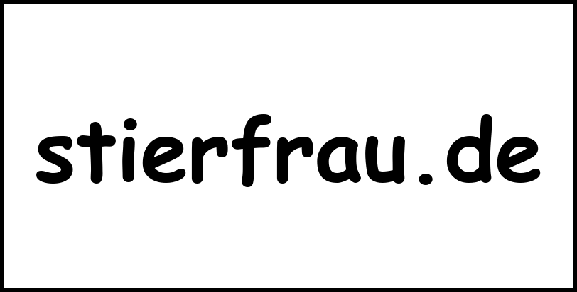 stierfrau.de