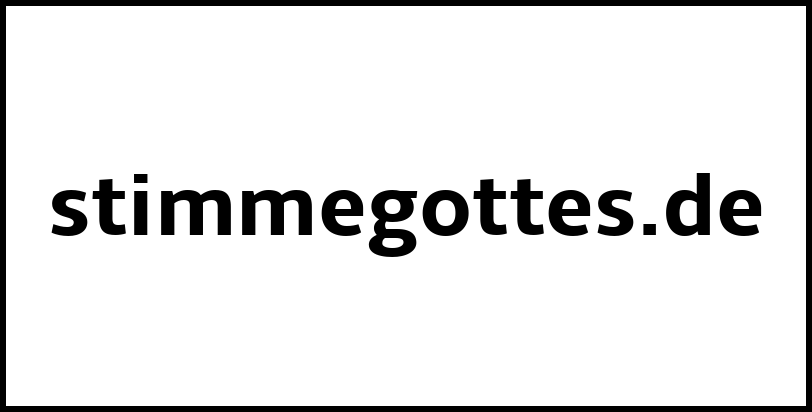 stimmegottes.de