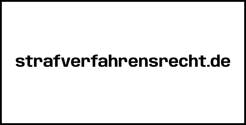 strafverfahrensrecht.de