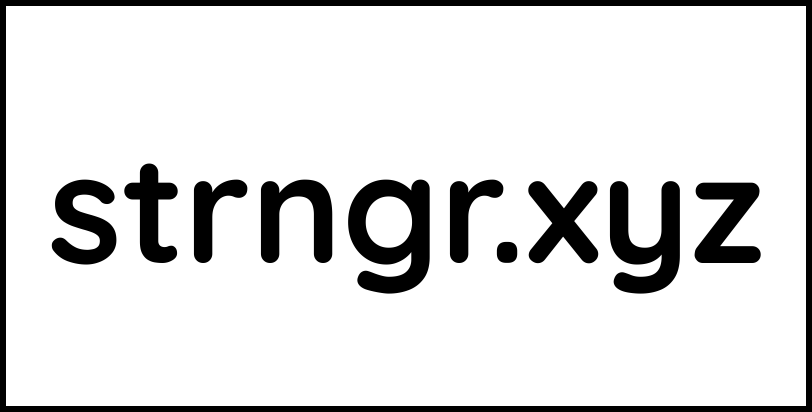 strngr.xyz