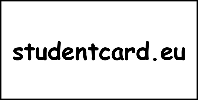 studentcard.eu