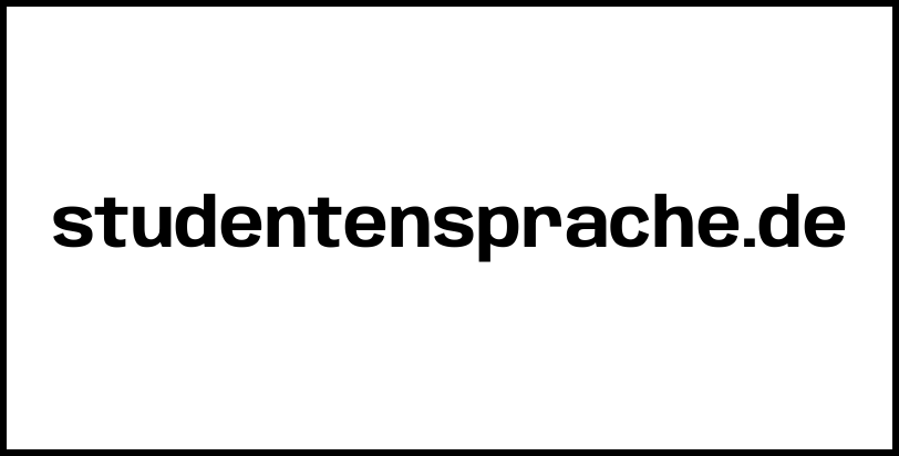 studentensprache.de