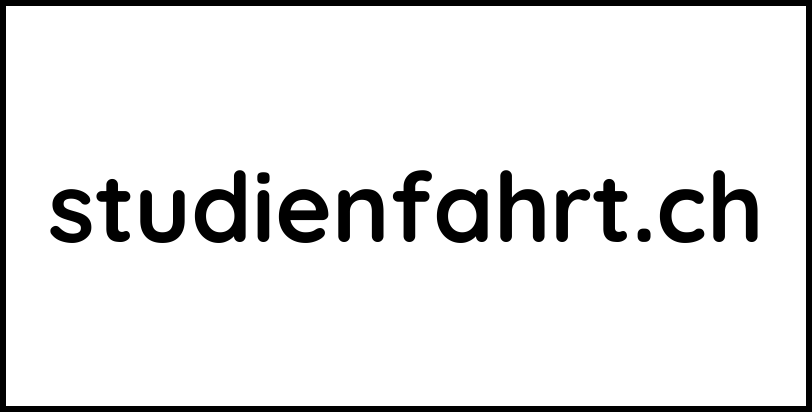 studienfahrt.ch