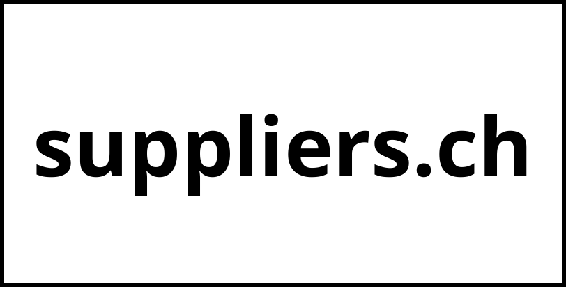 suppliers.ch