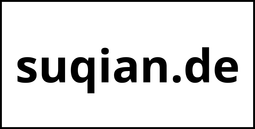 suqian.de